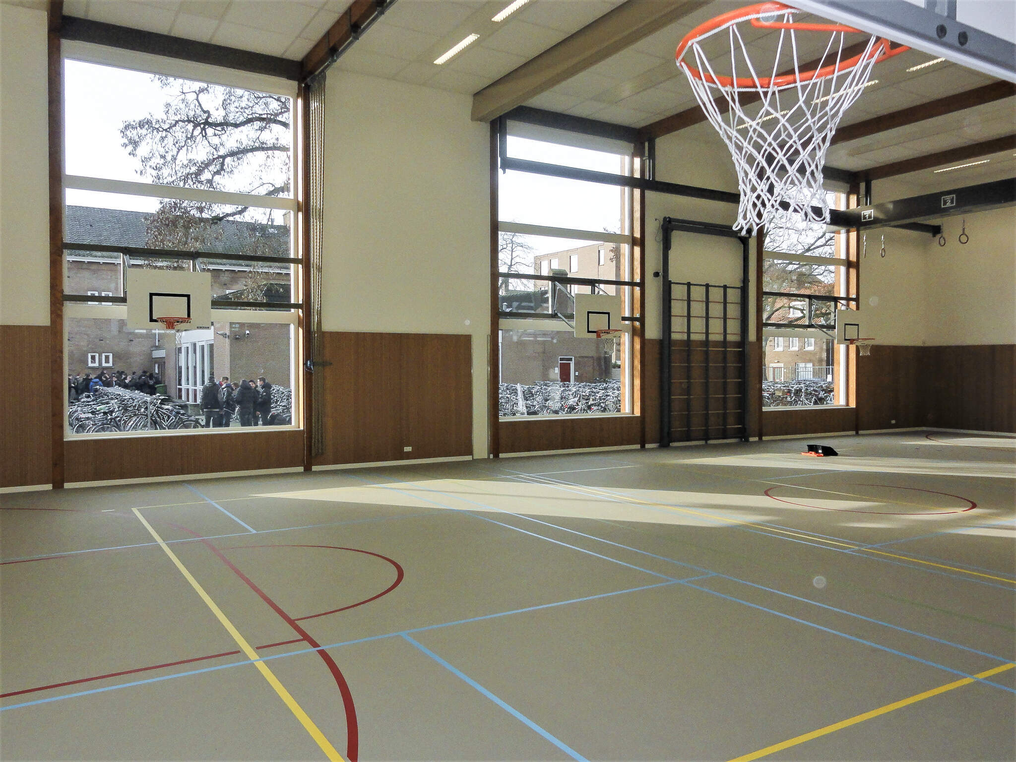 Gymzaal ontwerp schoolgebouw